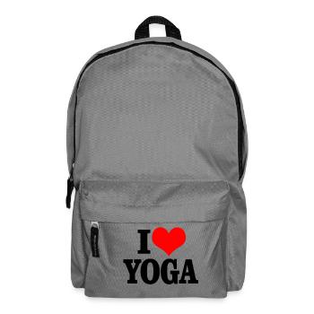 I love yoga - Backpack - elephant grey - Front