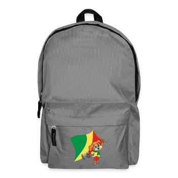 Kongo (Brazzaville) Fan Hund - Rucksack - Mittelgrau - Vorne
