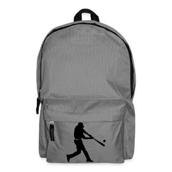 baseball player - Backpack - elephant grey - Front