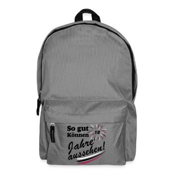 18. Geburtstag ,Volljährig , So Gut (25) - Rucksack - Mittelgrau - Vorne