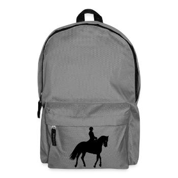 Chevaux,cheval,équitation,poney,cowboy,trot,galop - Sac à dos - gris éléphant - Devant