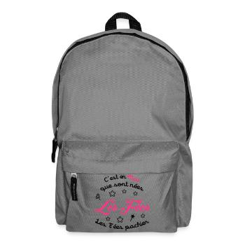 Fée / Fille / Reine / Naissance / Bébé / Mai - Backpack - elephant grey - Front