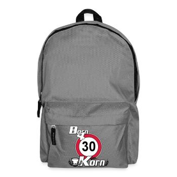 30.Geburtstag , Born for Korn (25) - Rucksack - Mittelgrau - Vorne