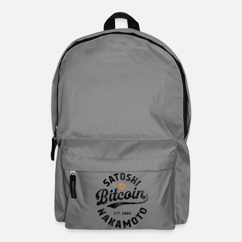 Bitcoin Satoshi Nakamoto - Rucksack - Mittelgrau