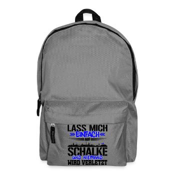 Lasst mich auf Schalke | Farbe änderbar - Rucksack - Mittelgrau - Vorne