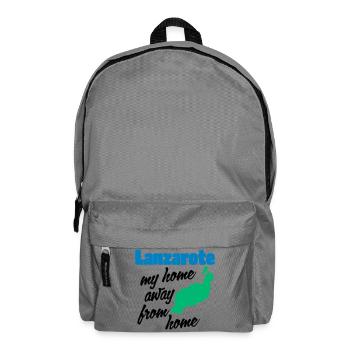 Lanzarote, mein zweites Zuhause - Rucksack - Mittelgrau - Vorne