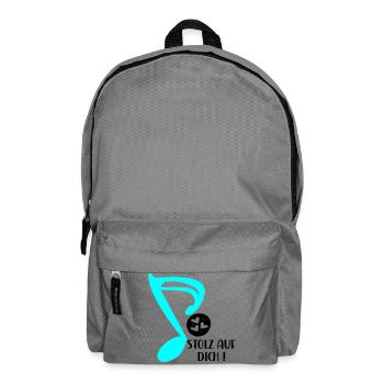STOLZ AUF MUSIKERIN - MUSIKNOTE MUSIKINSTRUMENTE - Rucksack - Mittelgrau - Vorne