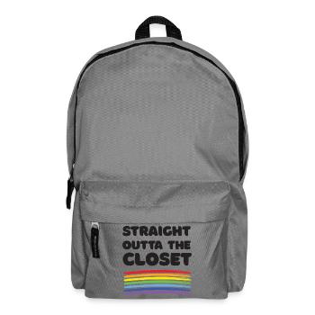 Pride Month – Straight Outta The Closet - Backpack - elephant grey - Front