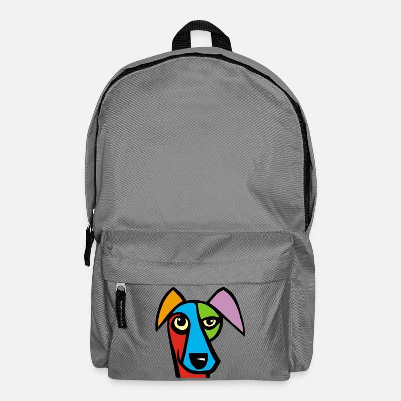 Lustiger Hund - Rucksack - Mittelgrau