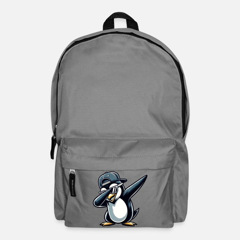 Cooler Pinguin Dabbing - Rucksack - Mittelgrau
