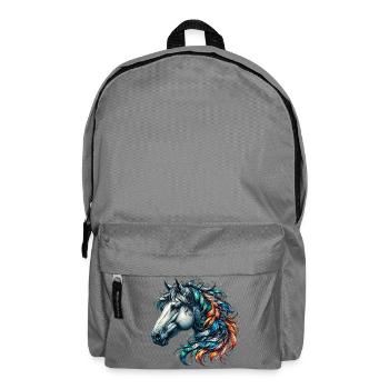 Cheval - Sac à dos - gris éléphant - Devant