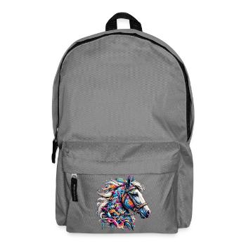 Cheval - Sac à dos - gris éléphant - Devant