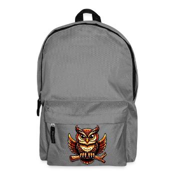 Eule - Rucksack - Mittelgrau - Vorne