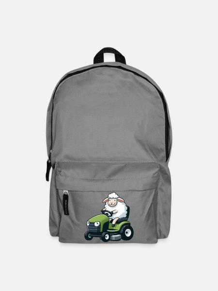 Schaf Lamm Rasenmäher Gartenpflege - Rucksack - Mittelgrau
