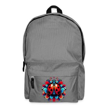 Marienkäfer - Rucksack - Mittelgrau - Vorne