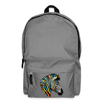 Zebra - Rucksack - Mittelgrau - Vorne