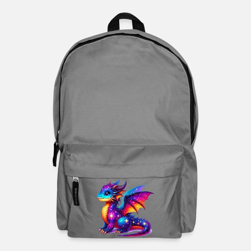 Drache - Rucksack - Mittelgrau