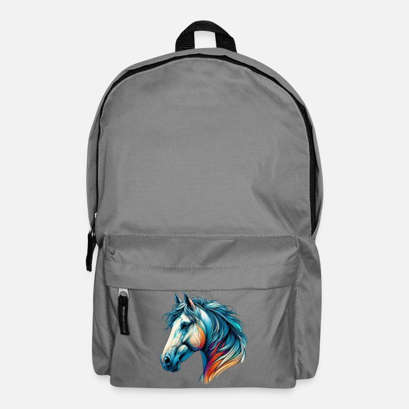Pferd - Rucksack - Mittelgrau