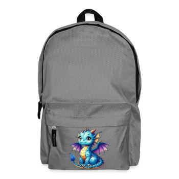 Drache - Rucksack - Mittelgrau - Vorne
