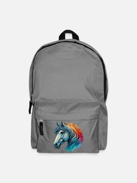 Pferd - Rucksack - Mittelgrau