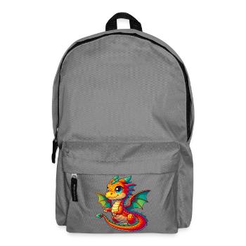 Drache - Rucksack - Mittelgrau - Vorne