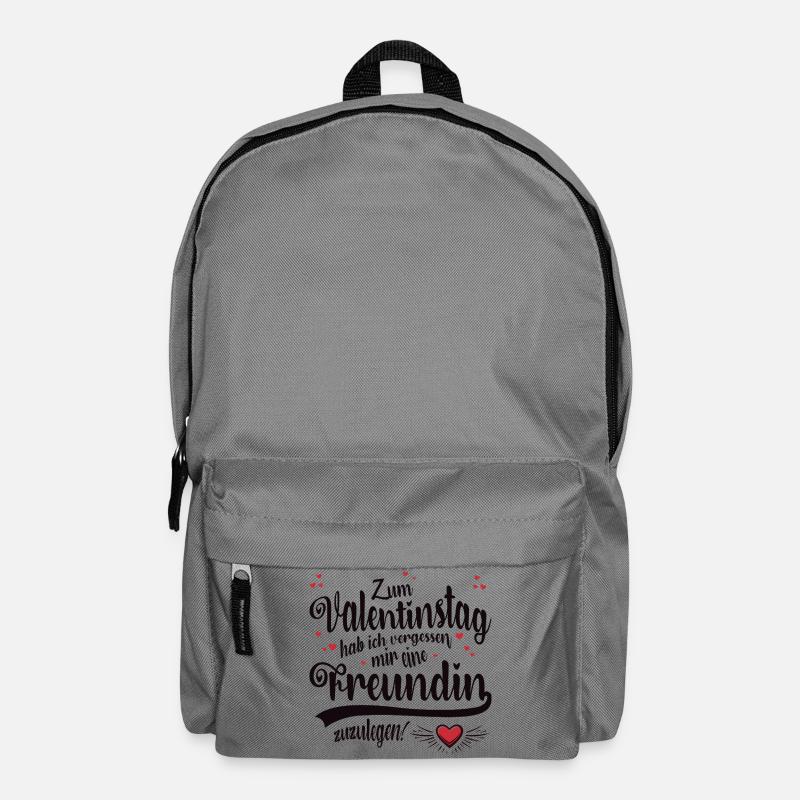 Valentinstag keine Freundin - Rucksack - Mittelgrau