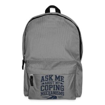 Humorvolles Zitat über Programmgestaltung - Rucksack - Mittelgrau - Vorne