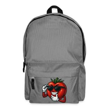 Cool penguin with sunglasses cartoon arctic - Backpack - elephant grey - Front