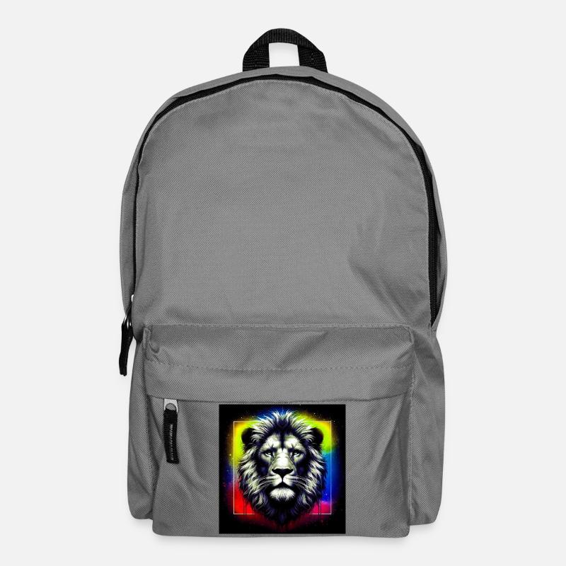 Löwe - Rucksack - Mittelgrau