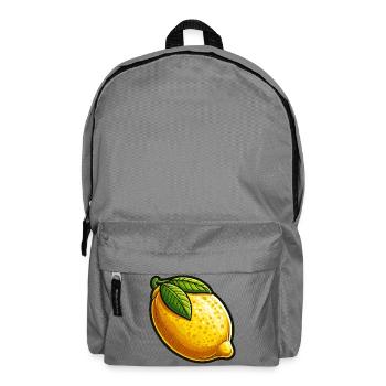 Lemon Natural Illustration - Backpack - elephant grey - Front