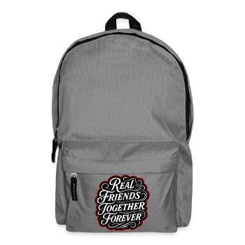 Echte Freunde Für Immer - Rucksack - Mittelgrau - Vorne