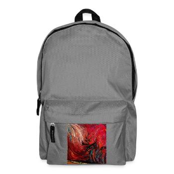 Fire Swirl Canvas Print - Backpack - elephant grey - Front