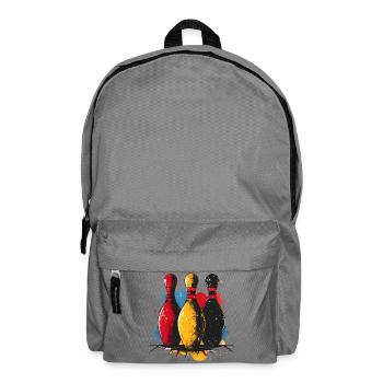 Bowling Skizze - Rucksack - Mittelgrau - Vorne