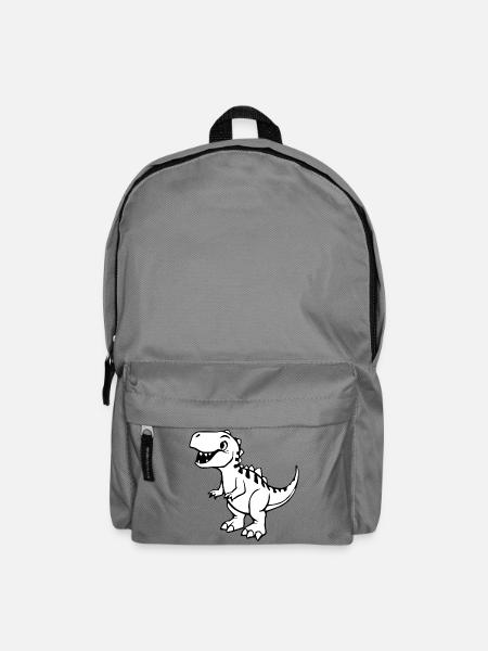 niedlicher Dinosaurier T-shirt Geschenk Kinder - Rucksack - Mittelgrau