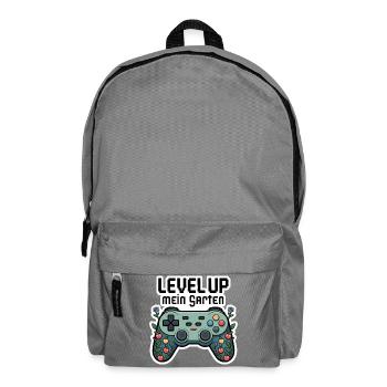 Level Up Garten-Controller Design - Rucksack - Mittelgrau - Vorne