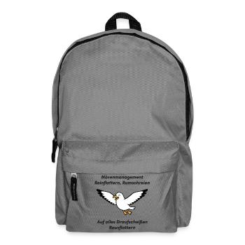 Mème de gestion de la mouette (mauvaise gestion) - Sac à dos - gris éléphant - Devant