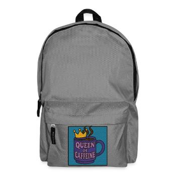 Queen of Caffeine - Backpack - elephant grey - Front