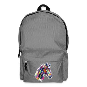 Pferd - Rucksack - Mittelgrau - Vorne