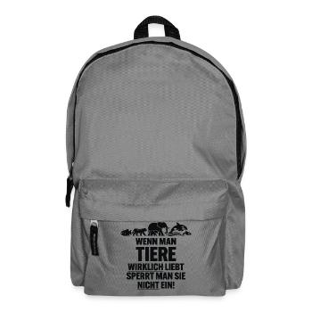 anti ZOO - Rucksack - Mittelgrau - Vorne
