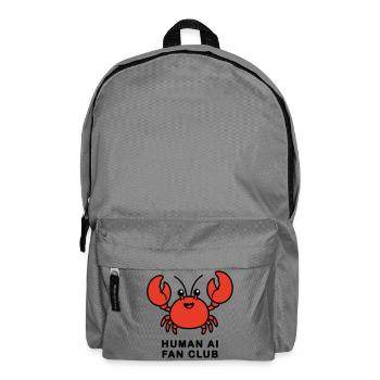 Human AI Fan Club - Backpack - elephant grey - Front