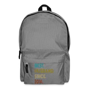  Best Husband Since 2014 Vintage - Rucksack - Mittelgrau - Vorne