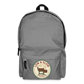 Puristisches, niedriges und langsames Hickory-Rauchen - Rucksack - Mittelgrau - Vorne