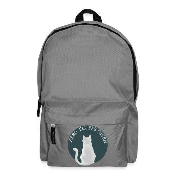 Aucun fluff donné – Chat par derrière avec de l’attitude - Sac à dos - gris éléphant - Devant