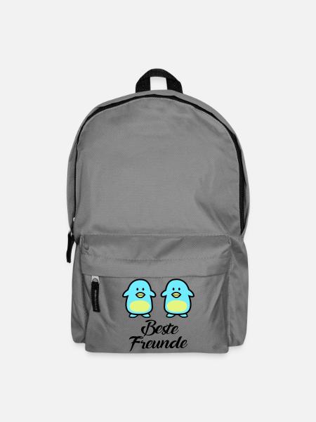 Pinguine Beste Freunde - Rucksack - Mittelgrau