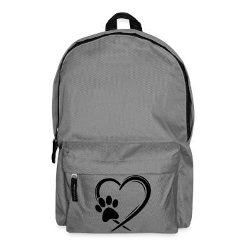 Pfote Herz - Rucksack - Mittelgrau - Vorne
