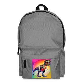 Dinosaurier - Rucksack - Mittelgrau - Vorne