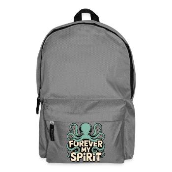Oktopus für immer mein Spirit - Rucksack - Mittelgrau - Vorne