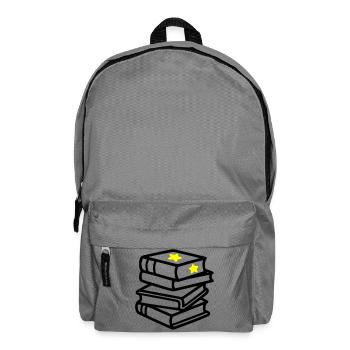 Bücherstapel Stern Fantasy Lesen Buchclub - Rucksack - Mittelgrau - Vorne