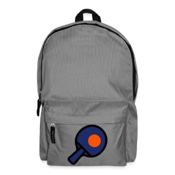 Tennis de table, raquettes, balle, tournoi de tennis de table - Sac à dos - gris éléphant - Devant