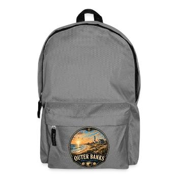 Outer Banks North Carolina Beach Vacation Sunset - Backpack - elephant grey - Front